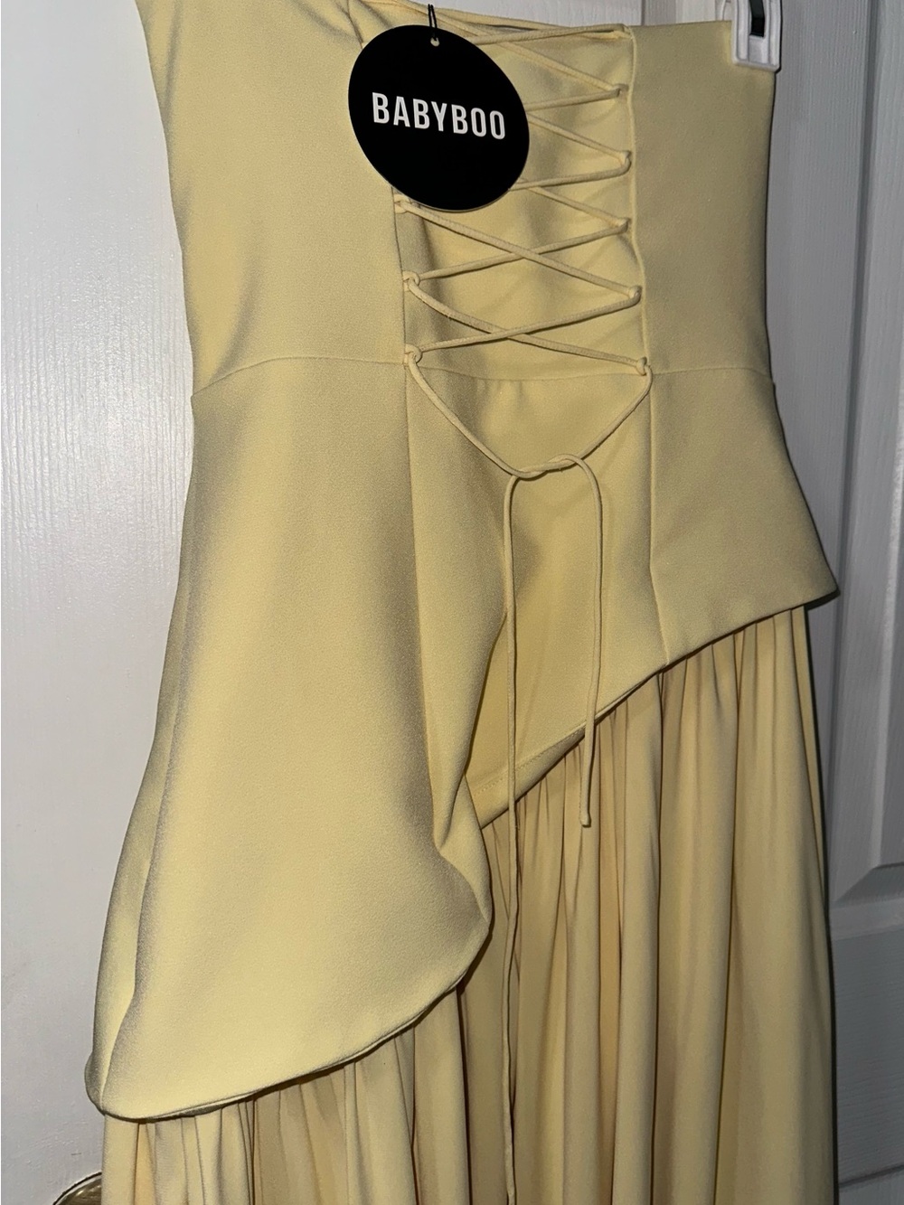 Babyboo Maliyah maxi dress -Lemon - Picture 6 of 6